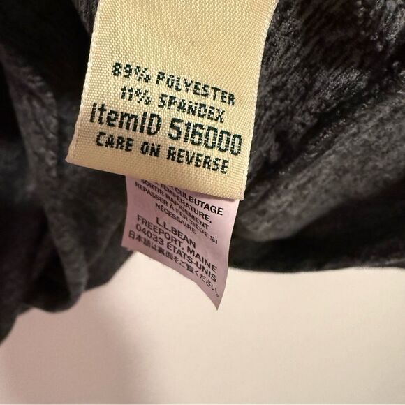 L.L Bean VentureSoft Twist-Front Long Sleeve Top Thumb Holes Gray XL Reg - Picture 4 of 6